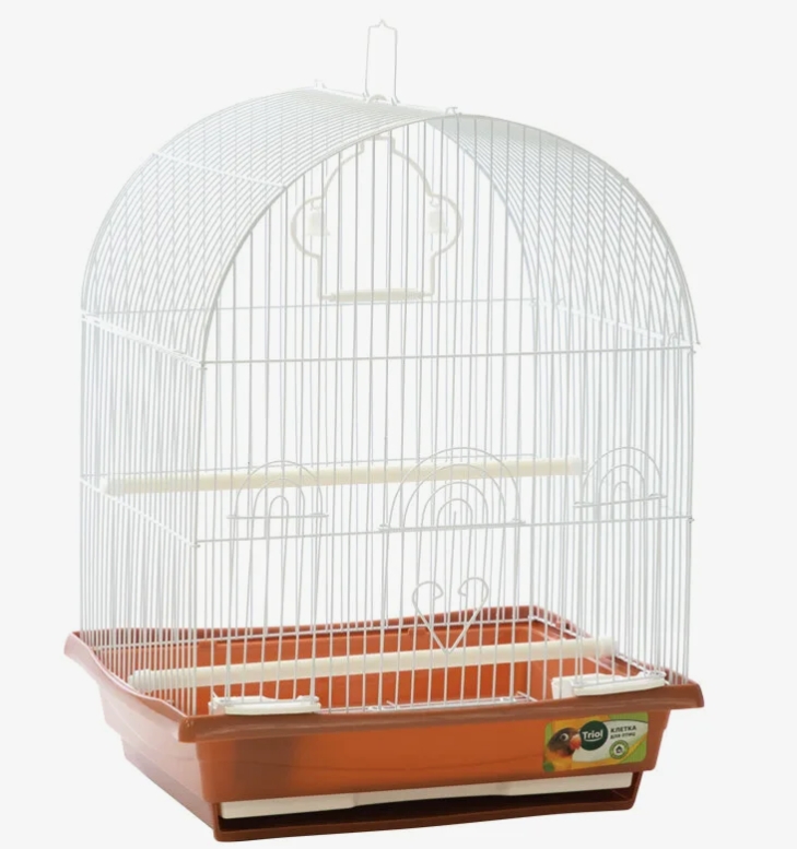 Клетка 4000 для птиц, эмаль, терракотовая, 350*280*460мм, Triol