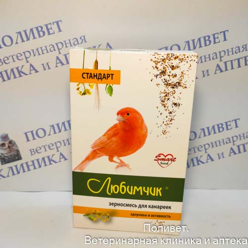 Любимчик зерносмесь д/канареек 400г (короб)