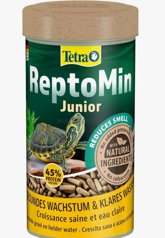 TetraReptoMin Junior Основной корм для молодых водных черепах в виде мини палочек 100мл /258853