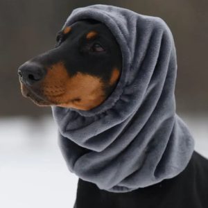 Капор зимний для собак р.L белый