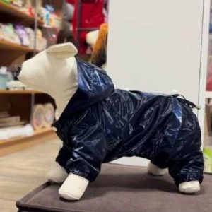 Демисезонный костюм на флисе "Синий перламутр" XL (Длина спины – 36 см
Объем груди – 58 см
Объем шеи