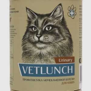 Vetlunch корм д/кошек Профилактика мочекаменной болезни 340г