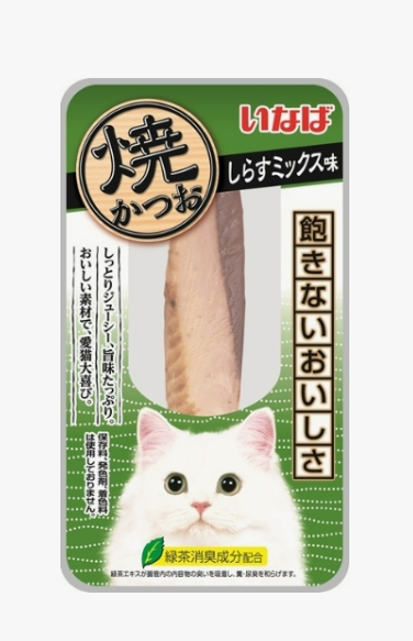 INABA Yaki Tuna лакомство для кошек филе тунца со вкусом кацуобуси 12г Инаба RSC-253