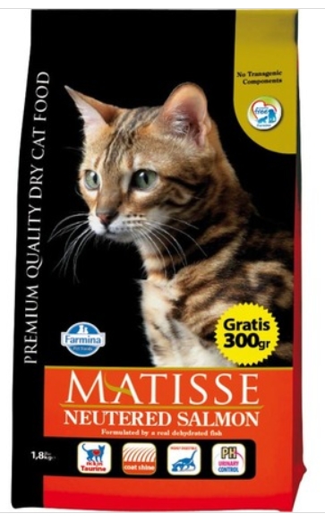 Фармина MATISSE Neutered Salmon Корм д/стерилиз. кошек и кастрир. котов 1,5кг с лососем (2119)