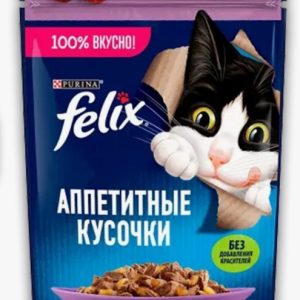 Феликс корм аппетитные кусочки Ягненок в желе 75г 12512756