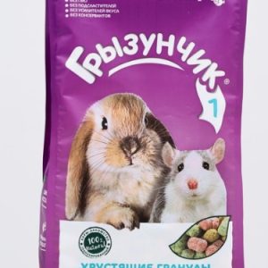 Грызунчик №1 корм-лакомство д/грызунов и кроликов150г Хрустящие гранулы