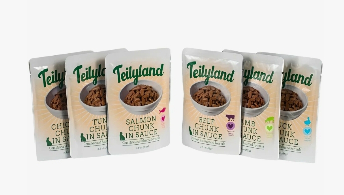 Влажный корм Teilyland Pettric для кошек полнорационный с курицей в соусе, 85г
