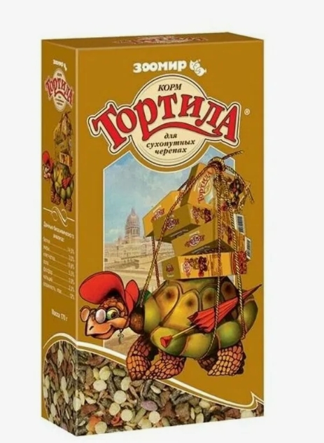Зоомир Тортила корм для сухопутных черепах 170г