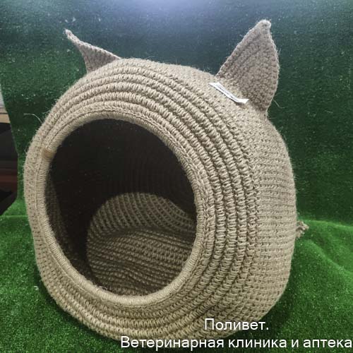 Домик для животных, D 35 см, джут 9935992