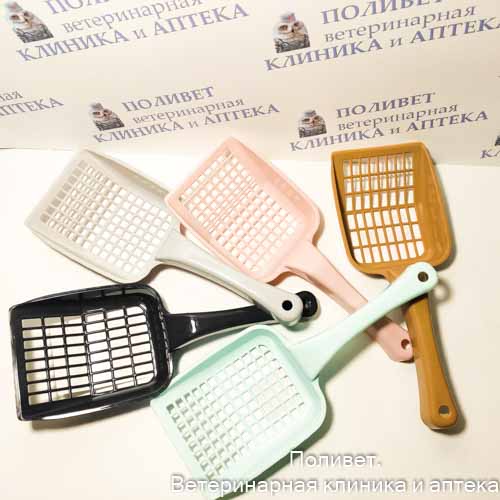 Дуня Совок для кошачьего туалета, черный