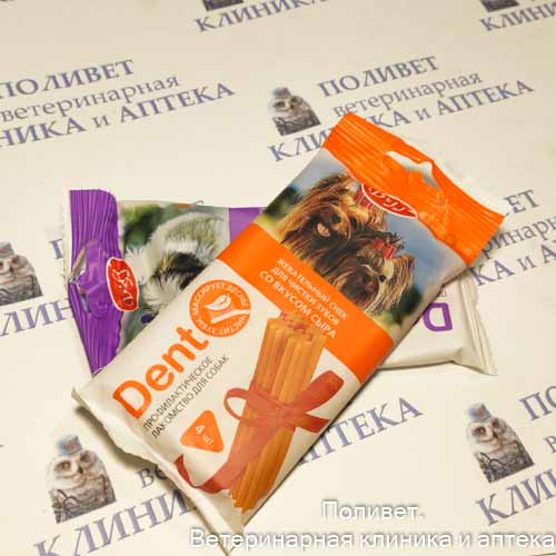 Жевательный снек DENT со вкусом сыра (для мелких собак)