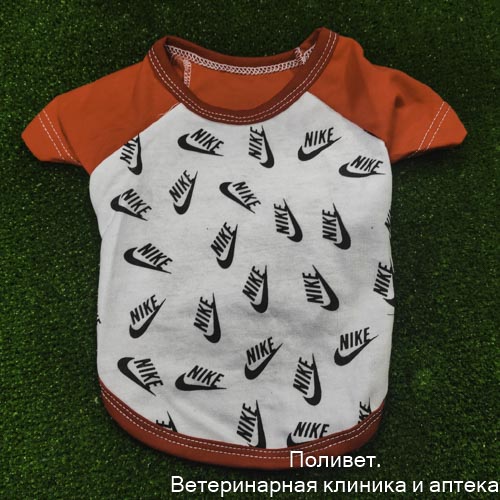 Футболка собачья размер S длина спины 29см,обхват груди 40-44см