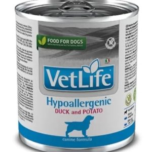 Фармина VET LIFE NATURAL DIET DOG HYPOALLERGENIC DUCK&POTATO Консервы д/собак гипоаллергенный 300г У