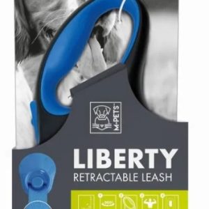 Поводок-рулетка LIBERTY 8 м, до 50 кг, L, 20.8 x 11.6 x 4.4 см, синий, MPets 10824299