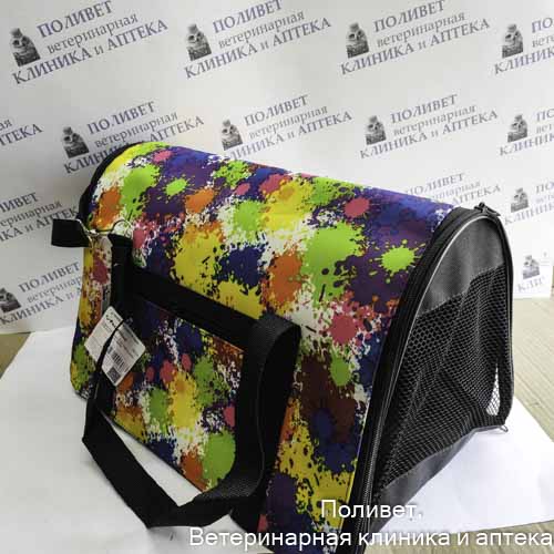 Сумка-переноска FLIP ПРИНТ разм. S 39*23*27 Rich Breed (PerseiLine)