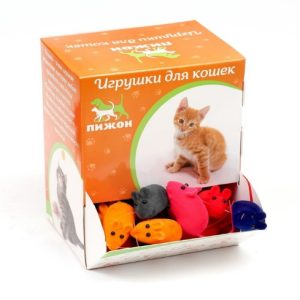Мышь бархатная, 6 см, 50 шт, микс цветов   9597207