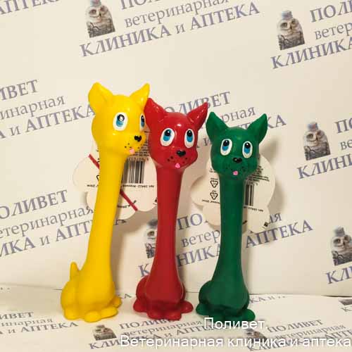 Игрушка Гантель Кошка 20см арт.16412