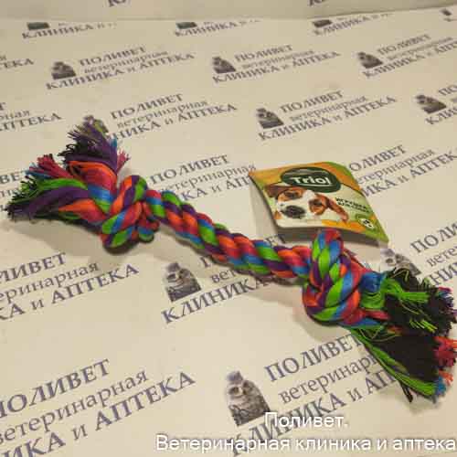Игрушка для собак Веревка, 2 узла, 200мм Triol 12111001