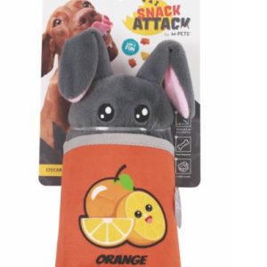 Игрушка мягкая для собак СНЭК АТАК Оскар с дозатором угощений Mpets 10651499