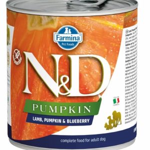 Фармина N&D DOG LAMB, PUMPKIN&BLUEBERRY Puppy Консервы д/щенков 285г Ягнёнок с тыквой и черникой (25