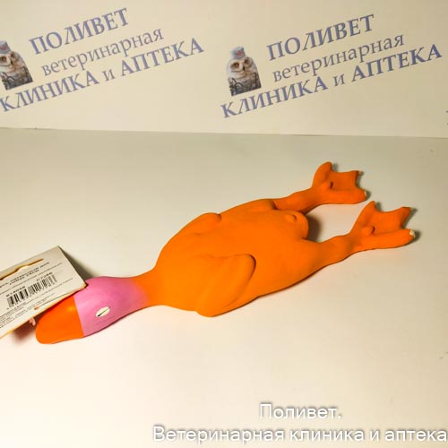 Игрушка д/собак Гусь латексный 24см C7286