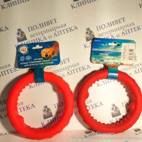 Игрушка Кольцо плавающее малое Зооник, 11 см, пластикат, оранжевая 164160-11