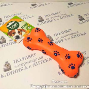 Игрушка Кость с лапками из винила для собак 150мм 12101117