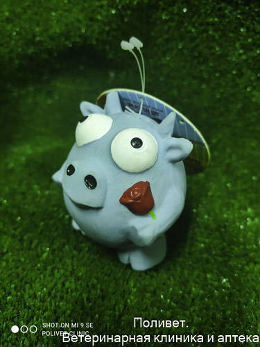 Игрушка латекс L-403 "Корова" 7,5 см