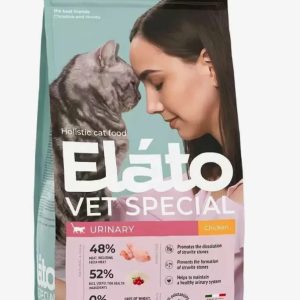 Elato Holistic Vet Special Urinary полнорационный сухой диетический корм д/котов и кошек 1,5кг Куриц