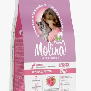Молина корм д/котят Курица/Лосось 1,5кг