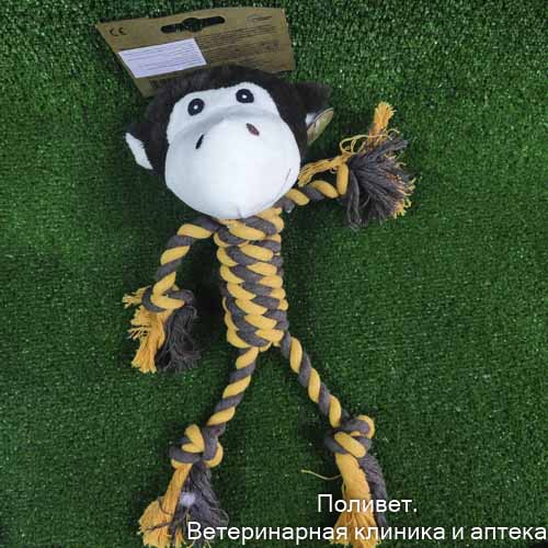 Игрушка мягкая для собак Обезьянка Шелли 33 см, MPets 10644099