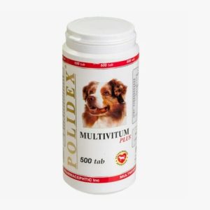 Полидэкс Мультивитум плюс д/собак 500 таб. 0979 1таб/5кг