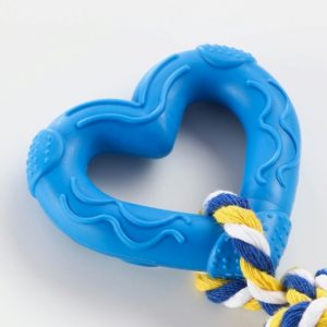 Игрушка "Сердечко с канатом", 7 см, голубое   7704966
