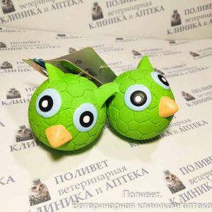 Игрушка Совенок-мяч для собак из латекса, 90мм, Triol 12151095