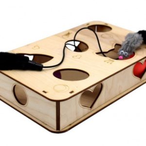 Игровая платформа для кошек "Прямоугольник"-S с шариками и игрушкой GoSi