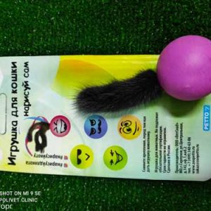 Игрушка-мячик для Кошек "Нарисуйка для кота" лапка норки GoSi