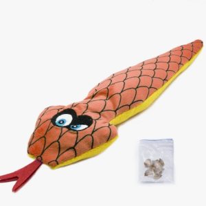 Игрушка для кошек "Змея ТЕРЕЗА красная" с валерианой 45см GoSi