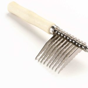 Колтунорез боковой Wood, 9 лезвий, деревянная ручка   7437848