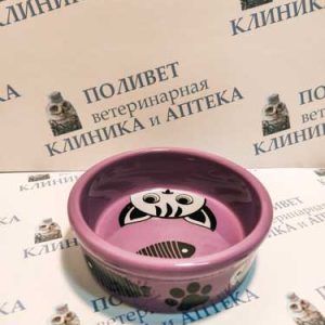 Миска керамическая Котофей 0,25л Triol 30231033
