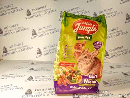 Happy Jungle Prestige корм д/шиншилл/дегу 500г