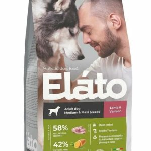 Elato Holistic корм д/взрослых собак средних и крупных пород 2кг Ягненок и оленина (Adult Dog Medium