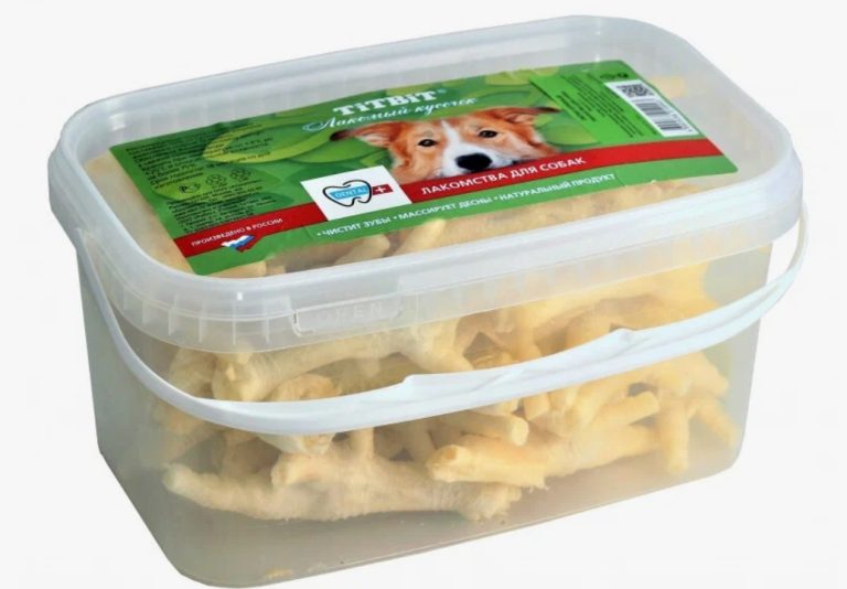 Titbit лакомство Лапки куриные (банка) 3,3л 400г 019993