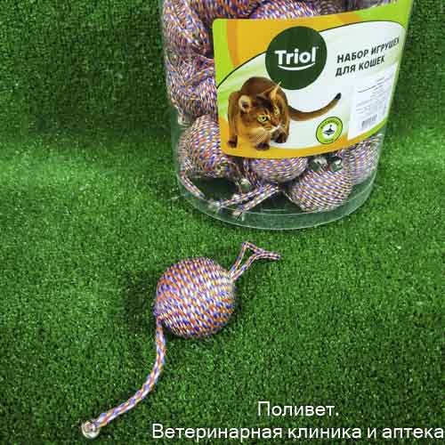 Игрушка NT540 для кошек "Шарик", d50мм (туба 42шт.), Triol