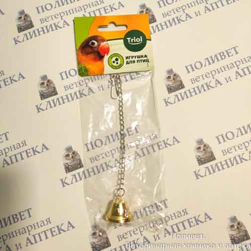 Игрушка для птиц Колокольчик, 190*20мм, Triol 52181044