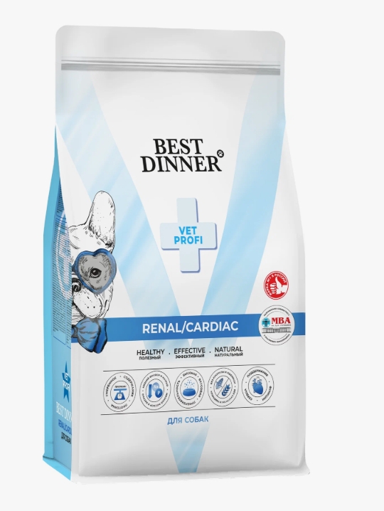 Бест Диннер Vet Profi Renal/Cardiac сухой корм для собак 2 кг 75119