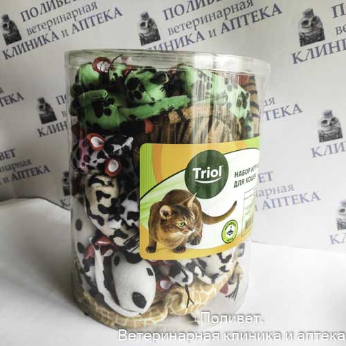 Игрушка NT530 для кошек "Мышь", 75мм (туба 60шт.), Triol
