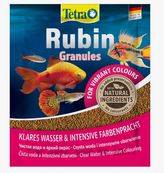 TetraRubin Granules Корм д/усиления окраса д/тропических видов рыб 15г (гранулы)