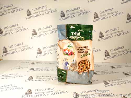 Корм Triol Original для волнистых попугаев с овощами, 450г