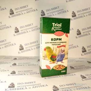 Корм Triol Standard для мелких и средних попугаев Экстра 500г
