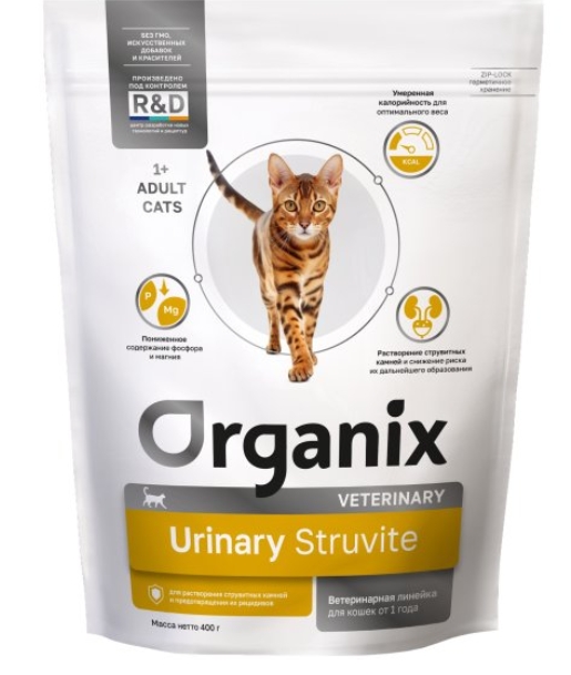Сух корм для взр кош URINARY Struvite для раствор струвитных камней и предотвр их рецид. 1.5 кг